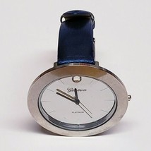 Cute Geneva Platinum WOMEN&#39;S WATCH Blue Metallic Toned Band W/ 2&quot; Oversi... - $25.19