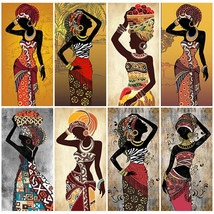 5D DIY Diamond Painting Embroidery Cross Stitch Art Craft Kits African Woman Art - £6.75 GBP