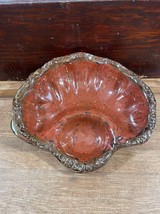 Ray Murphy Pottery Copper Glaze Scalloped Shell Serving Dish Chip and Dip Potter - £31.10 GBP