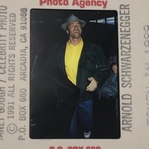 1989 Smiling Arnold Schwarzenegger in Hat Celebrity Photo Transparency Slide - £7.46 GBP