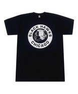 Chicago Blackhawks Men’s T-Shirt Hockey Graphic Minimalist Black - £10.94 GBP+