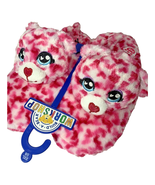 Pink Red Teddy Bear Plush Slipper Size XXL Kids 5-6 Build a Bear Worksho... - $6.95