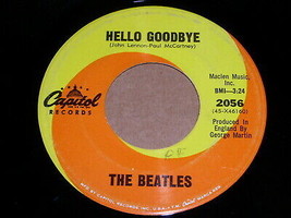 The Beatles Hello Goodbye I Am The Walrus 45 Rpm Record Capitol Orange Swirl - £18.37 GBP