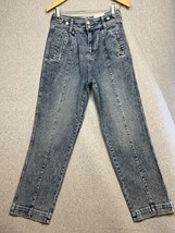 SO Retro Vintage Style Super High Rise Straight Leg Jeans Juniors Size 9/29 W - £20.42 GBP