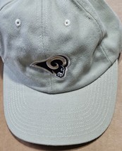 Vintage NFL St Louis Rams (Los Angeles) Cotton Hat Adjustable Trucker Hat Khaki - £7.81 GBP
