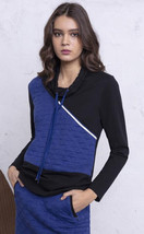 Maloka: Color Contrast Quilted Sweater (2 Left!) - £71.67 GBP