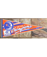 Vtg NFL Football Pennant-Denver Broncos Super Bowl XXII-30&quot; Banner-1987 ... - $180.37 MXN