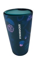 Starbucks 2021 Ceramic Fall Peacock Rising Floral Double Wall 12 Oz Tumbler (L) - £11.17 GBP