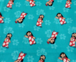 Disney Lilo Hawaiin print Cotton Fabric 45&quot; w X 44&quot; - £6.36 GBP