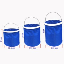 Portable Folding Bucket for Cars Outdoor Car Washing Bucket Fishing Bucket House - £52.78 GBP