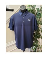 Nike Dallas Cowboys On Field Dri-Fit Polo Shirt Navy Size M NFL Elite New - $92.07 CAD