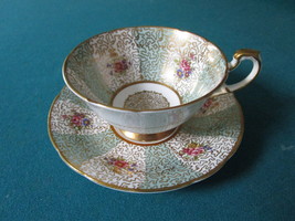 Paragon England light blue/white gold filigree &amp; center filigree tea cup... - $113.85