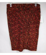 NWT LuLaRoe Cassie Skirt Fuscia With Black &amp; Yellow Floral Design Size M... - $21.55 CAD