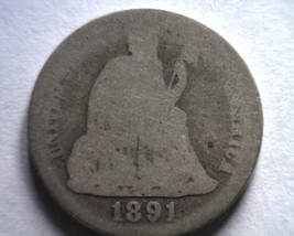 1891 Seated Liberty Dime About Good Ag Original Coin Bobs Coin Fast 99c Shipment - $11.75