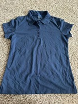 NWT CAMBRIDGE CLASSICS Girls Blue polo school uniform collar Size Large - $7.69