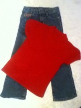 Girl-Lot of 2-Size 5-6 Children&#39;s Place sweater-Size 5 Arizona Jeans - £12.38 GBP