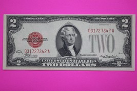 1928 D $2 Two Dollars United States Red Seal Star Note Genuine Writing o... - $757.99 MXN