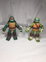 Teenage Mutant Ninja Turtles TMNT Raphael Leonardo Figures Playmates 2012 - $11.88