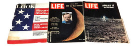 Life Magazine Set Of 3 Issues Apollo 11, &amp; Apollo 12. Hippies “Off To The Moon” - £11.05 GBP