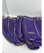 19 Crown Royal Large 13&quot; Purple Drawstring Bag Bulk Lot of Used Bags - $16.39