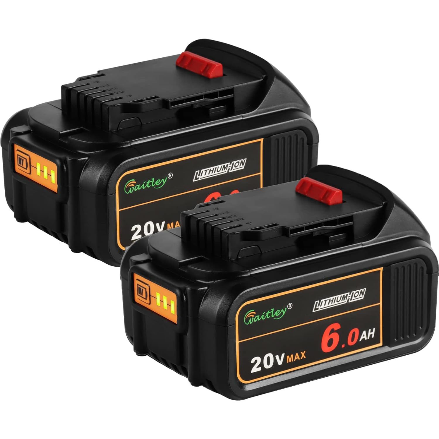 2 Pack Dcb206 20V Max 6.0Ah Replacement Battery Compatible With Dewalt 20V Batte - $101.99