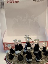Coca Cola Christmas Ornament Tub of Ice with 12 bottles of Coca Cola 2014 - £14.32 GBP