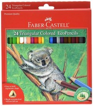 Faber-Castell Triangular Colored EcoPencils - 24 Count - $12.17