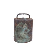 Vintage Metal Goat Calf Cow Bell Primitive Hand Forged and Riveted 4 x 3... - $59.34