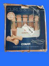 Conair Compact Multi-Size Hot Rollers Coral Easy-Roll Grip 20 Assorted R... - $28.99