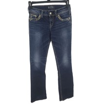 Silver Jeans 26x33 Womens Suki 17&quot; Medium Wash Straight Leg Mid Rise Blue - £14.70 GBP