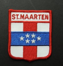 ST MAARTEN CARIBBEAN ISLAND EMBLEM EMBROIDERED PATCH 2.5 X 3 INCHES - £4.42 GBP