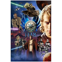 Vintage 2005 Star Wars Revenge of the Sith Jedi Poster 22.375x34&#39;&#39; Inch RARE NEW - £26.13 GBP