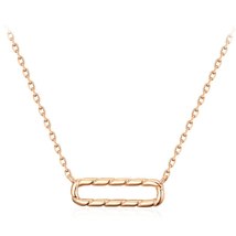 Hot Fashion Glossy Pendant Necklace Geometry 585 Rose Gold Necklace For Women Hi - £7.24 GBP