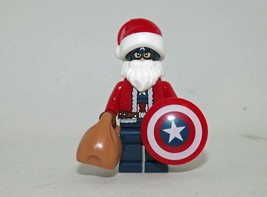 Toys Captain America Santa Claus Christmas Minifigure Custom - £5.27 GBP