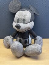 Disney Mickey Mouse Black Denim  Stuff Animal  - $26.24