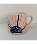 Large Ceramic Coffee Tea Mug Pink EVERY MOMENT IS A FRESH BEGINNING Sun ... - £14.69 GBP