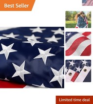 Durable 4x6 ft American Flag - Heavy-Duty Nylon with Embroidered Stars &amp;... - $812.66 MXN