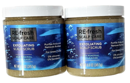 2 Pack RE Fresh Scalp Care Exfoliating Scrub Sea Mineral Cleanse 8.8oz - £17.57 GBP