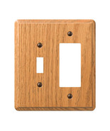 AmerTac 901TRL Toggle/1 Rocker Traditional Oak Wood Wallplate - $28.58 CAD