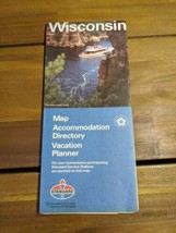 Vintage Standard Oil Wisconsin Map Accommodation Directory Vacation Plan... - £19.41 GBP