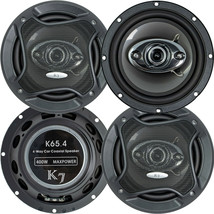 2 Pairs - Audiotek PRO 6.5&quot; 400 Watts 3-Way Car Audio Stereo Coaxial Speakers - £88.19 GBP
