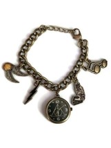 Accutime Harry Potter Chunky Toggle Charm Bracelet Bronze Watch - £16.01 GBP