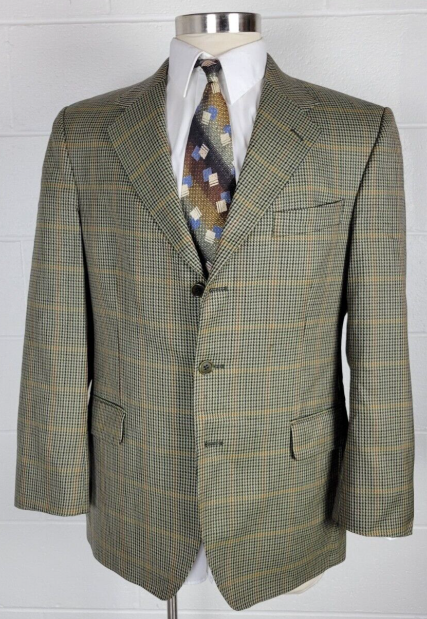 Primary image for Magee Mens Standun Irish Houndstooth Windowpane Sport Coat Jacket Geneva T3 42R