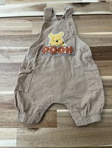 Disney Baby Winnie The Pooh Brown Corduroy Bib Overalls Baby Boy Size 0-... - $15.19