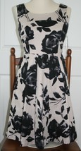 Lands End Women&#39;s Woven Velvet Sheath Regal Navy Floral Dress New - $49.99