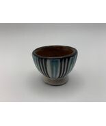 Vintage Hand Painted Terra Cotta Egg Cup - $6.20
