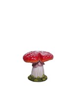 Red Single Split Mushroom Stool Over Sized Statue - $560.23 CAD
