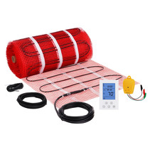 VEVOR 100 sqft Electric Radiant Floor Heating System Heat Mat with Therm... - £217.81 GBP