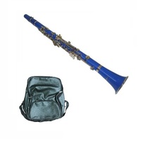 Merano B Flat 17 Keys Clarinet,Case,Mouthpiece,Reed+Music Sheet Bag-Blue - $99.99