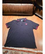 True Religion Polo Shirt Mens XL Black Casual Short Sleeve Athletic Fit - $368.02 MXN